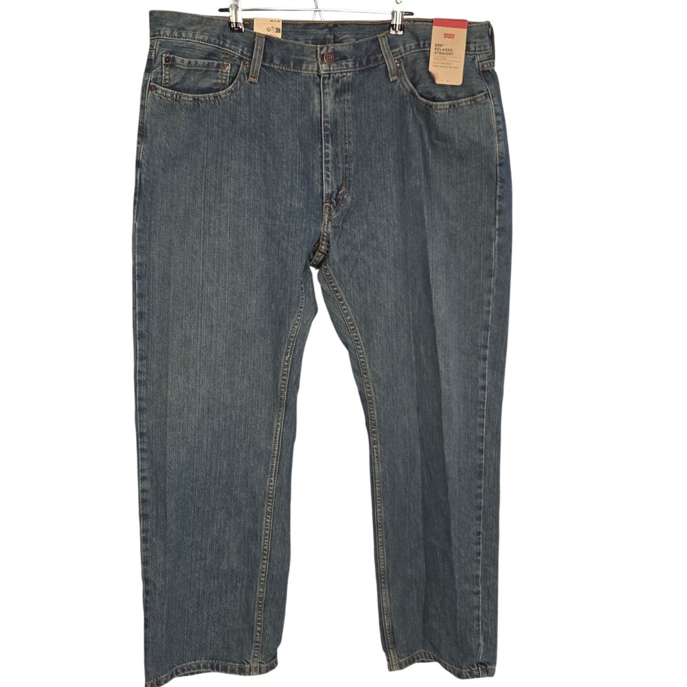 Levis 559 Relaxed Straight Jeans Mens 40x30 Blue Medium Wash Denim Mid Rise NEW
